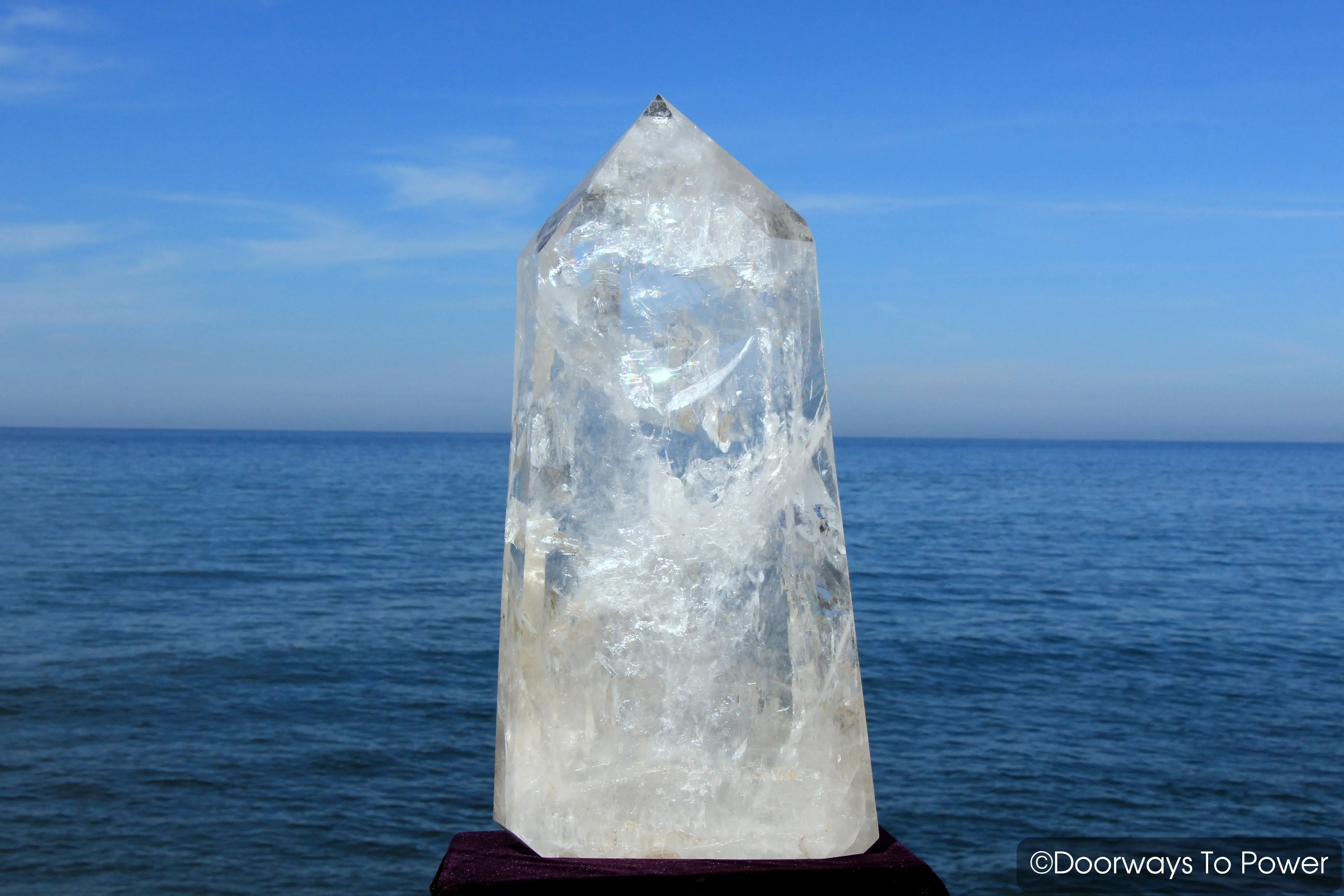 Extraordinary 21.5" John of God Crystal Sculpture & Altar Stone 'PURE LIGHT' 50 lbs 'Museum Quality' (Massive)