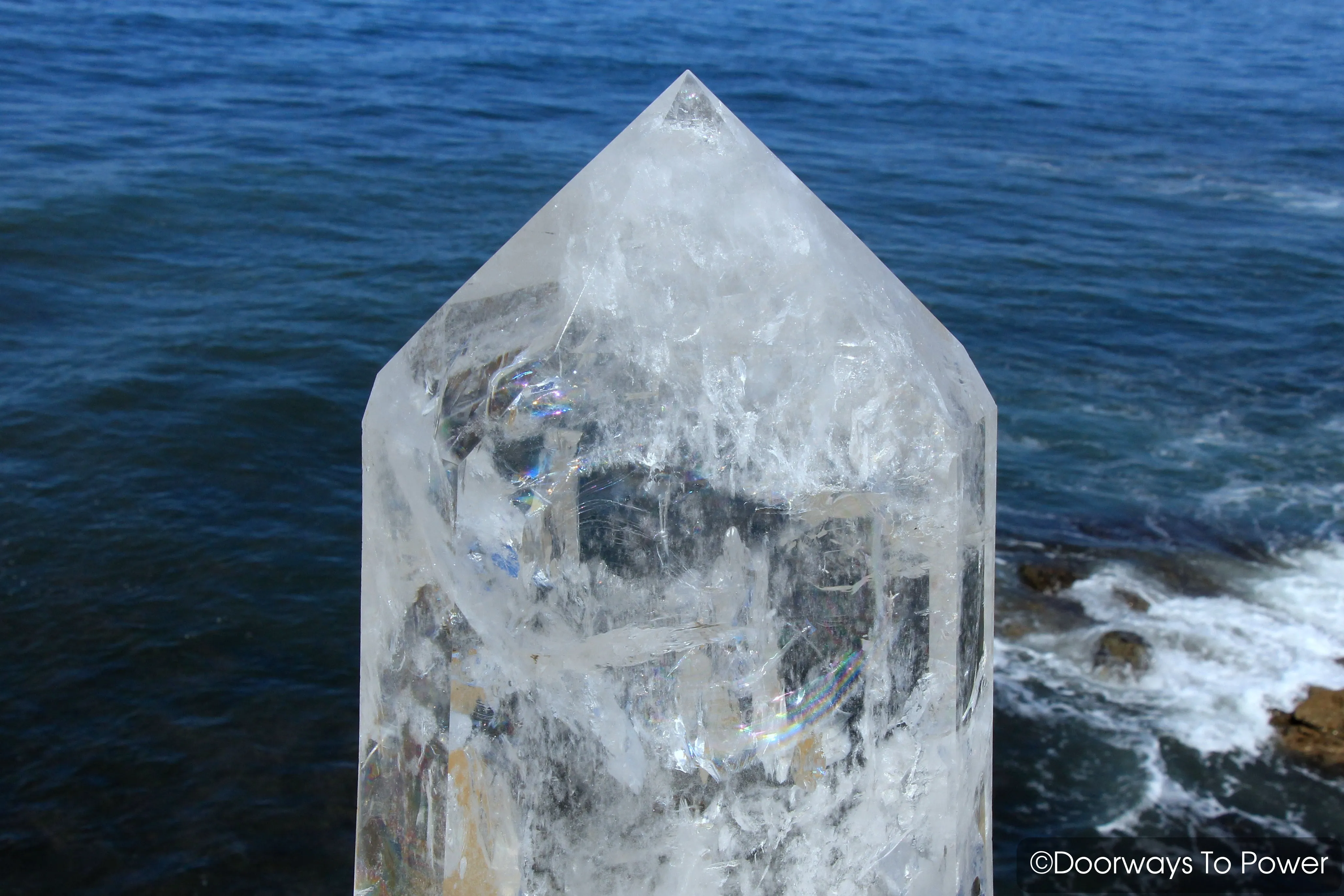 Extraordinary 21.5" John of God Crystal Sculpture & Altar Stone 'PURE LIGHT' 50 lbs 'Museum Quality' (Massive)