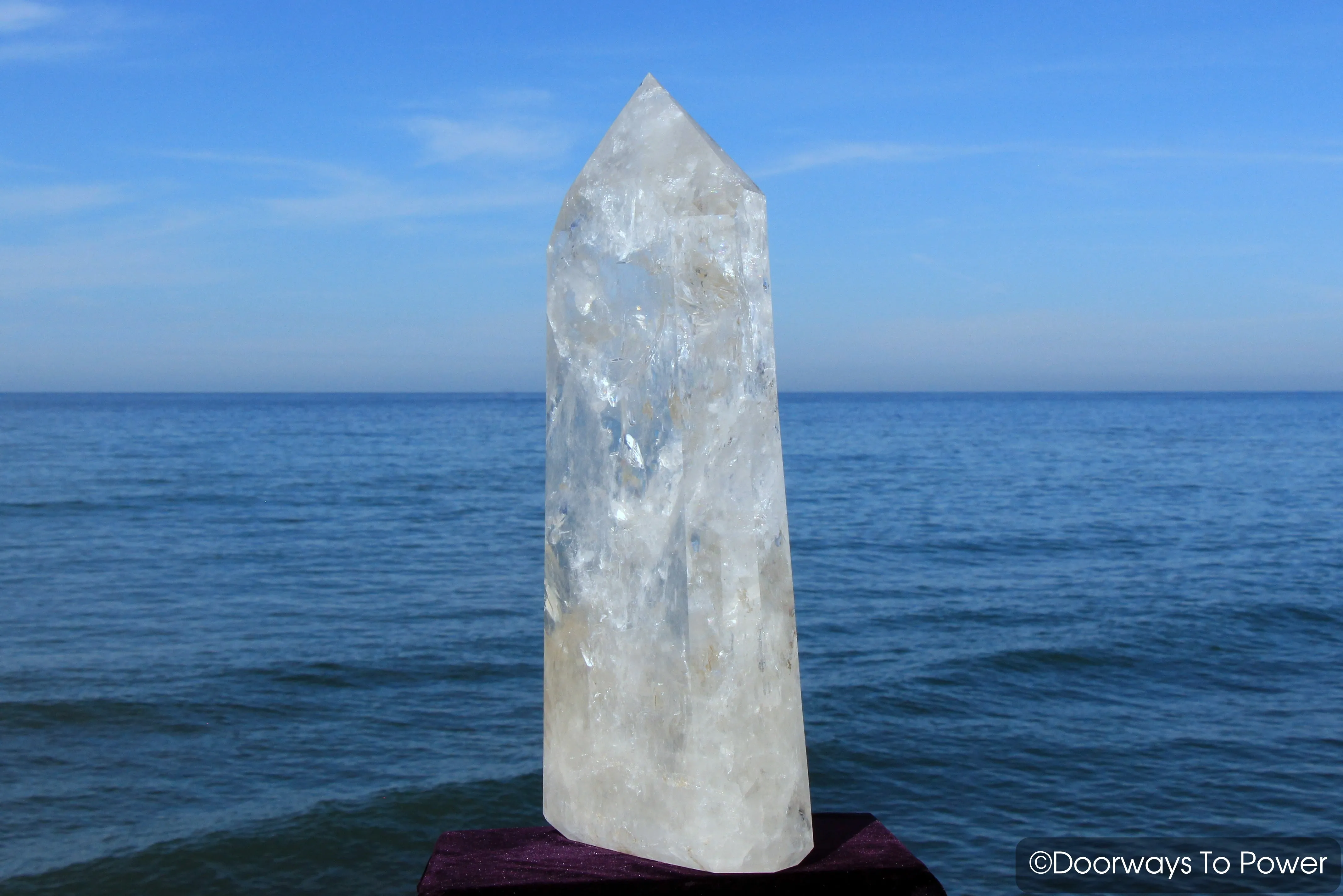 Extraordinary 21.5" John of God Crystal Sculpture & Altar Stone 'PURE LIGHT' 50 lbs 'Museum Quality' (Massive)