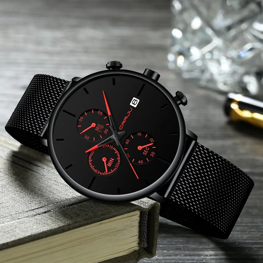 Fashion Waterproof Slim Minimalist Wrist Watches For Men