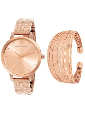 French Connection Analog Rose Gold Dial Women's Watch-FCJR01