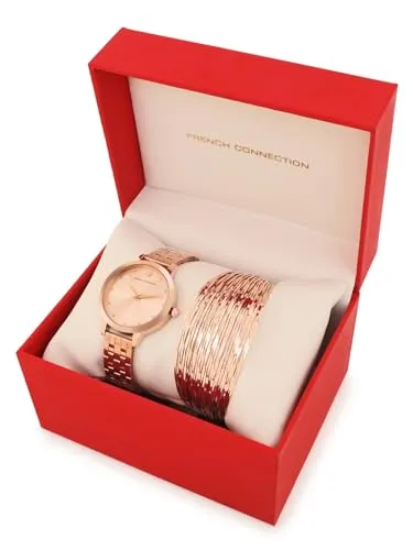 French Connection Analog Rose Gold Dial Women's Watch-FCJR01