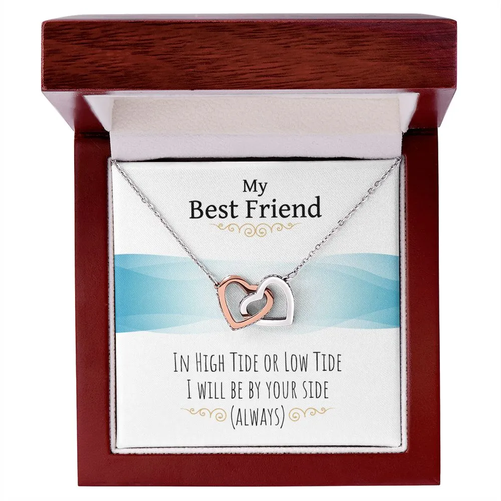 Friendaversary Necklace Friendship Gift Interlocking Hearts for Best Friend