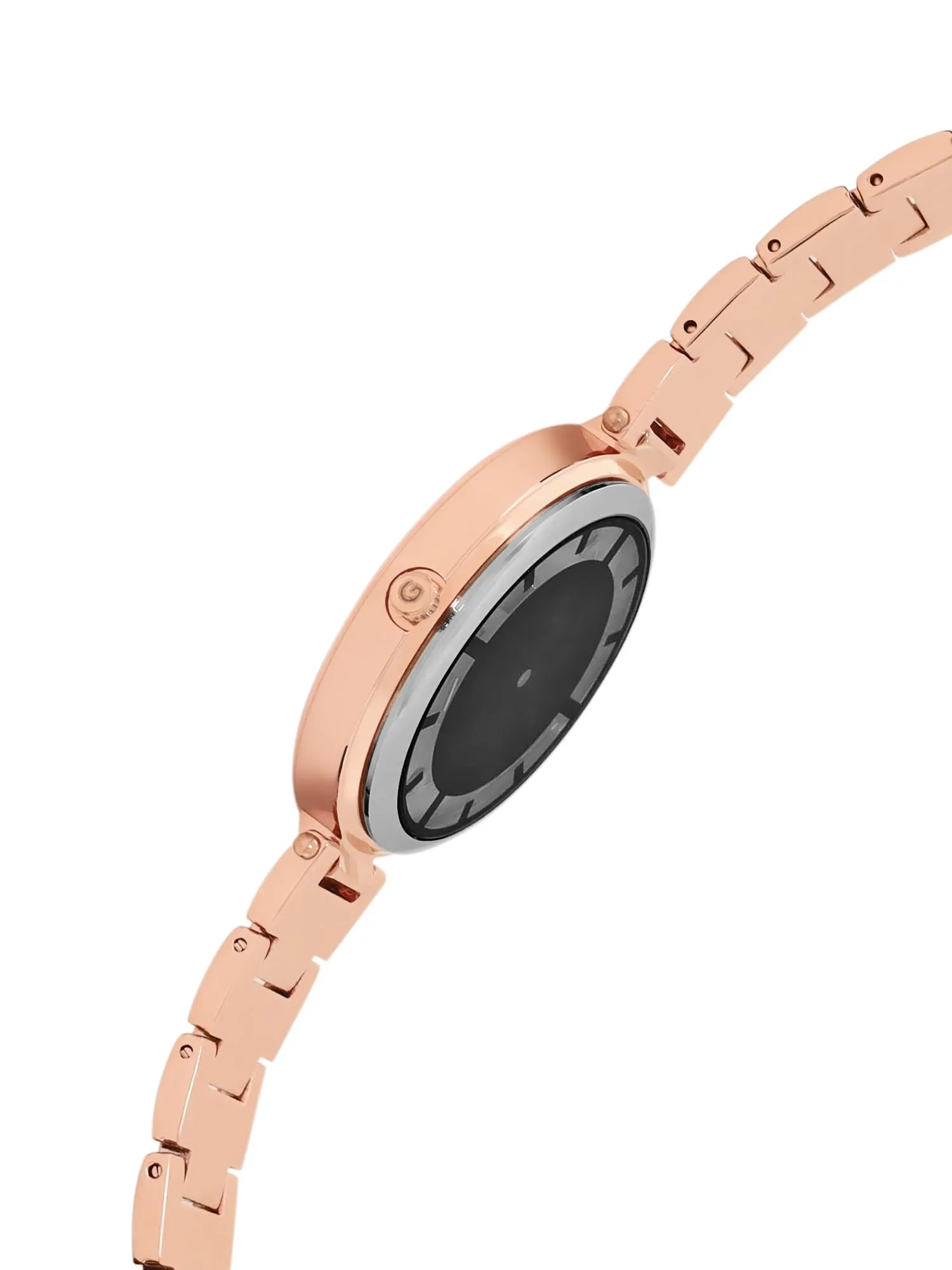 Giordano Analog Stylish | Trendy Wrist Watch for Women Water Resistant Fashion with See Through Classy Dial and Rosegold Strap|Compliment Your Look|Ideal Gift for|Ladies|Girls - GD4207