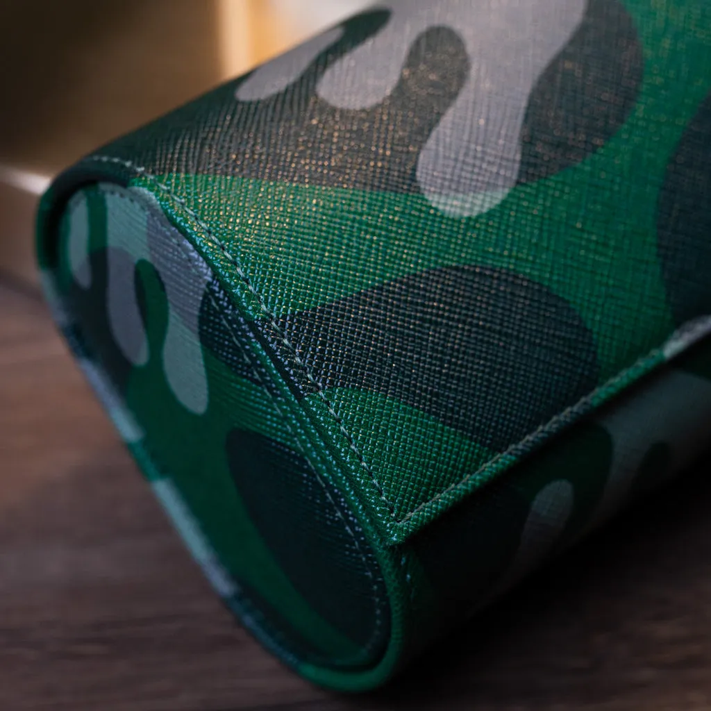 Green Camo Watch Roll – Two Watches