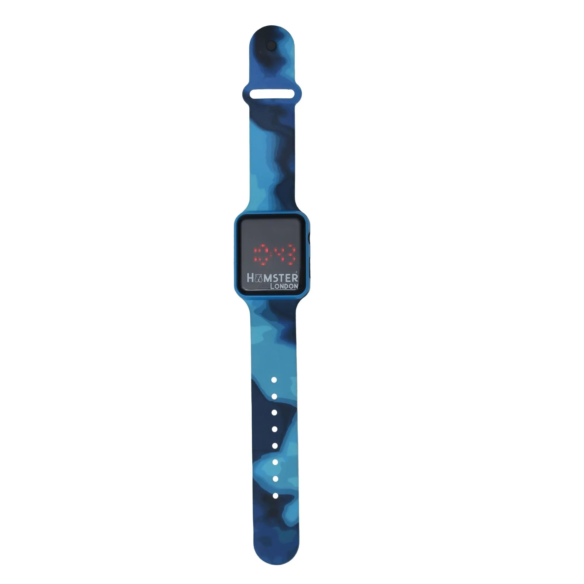 Hamster London Digital Camo Blue Watch