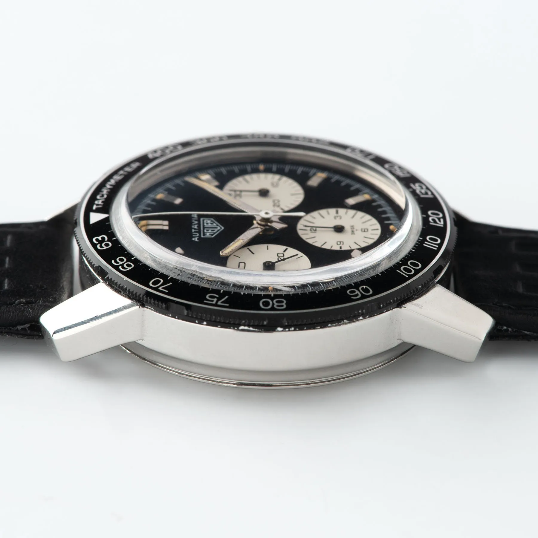 Heuer Autavia 2446C Tachymeter Black Dial