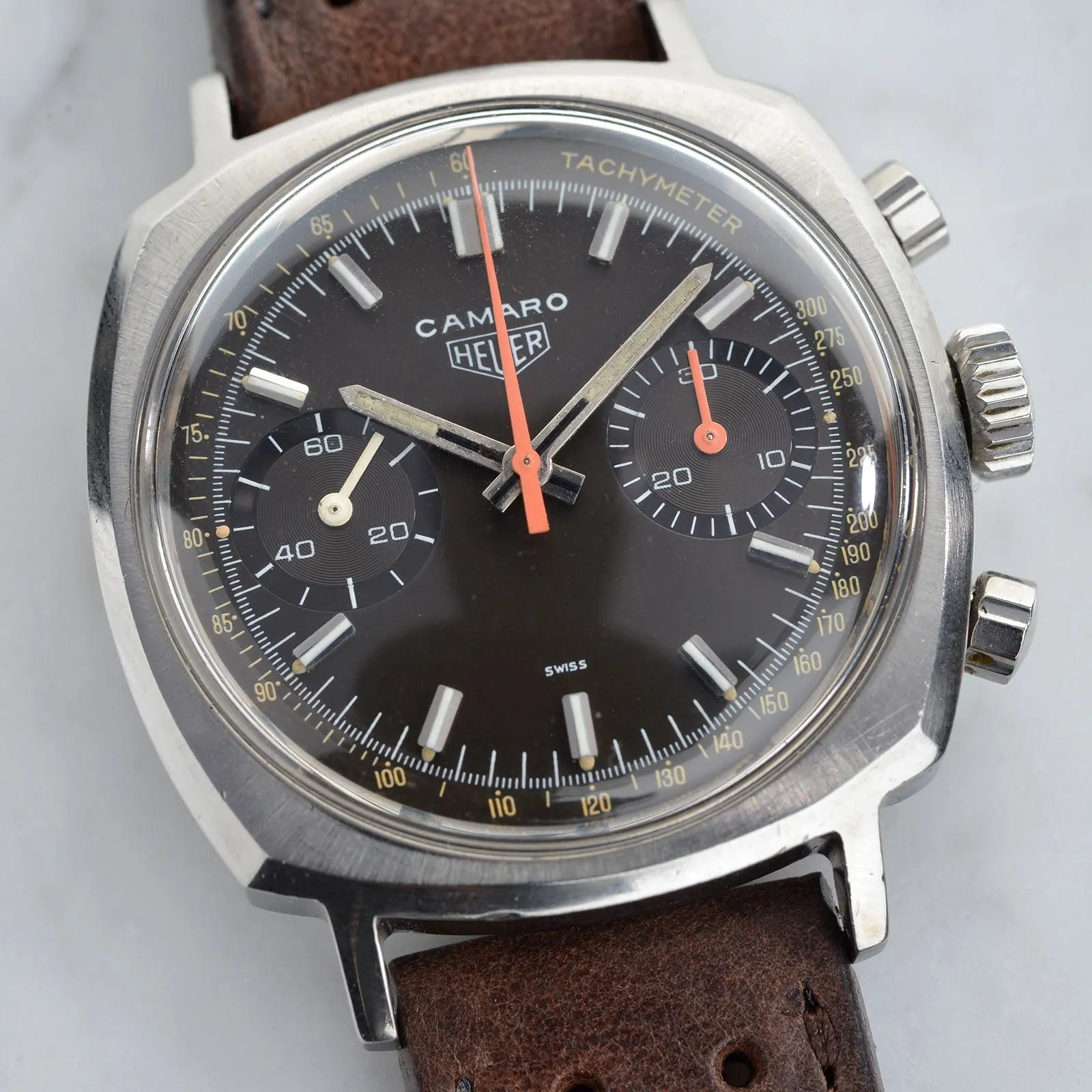 HEUER CAMARO REF. 73343 NT TACHY TROPICAL