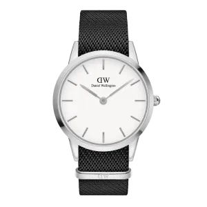 Iconic Black NATO White Dial