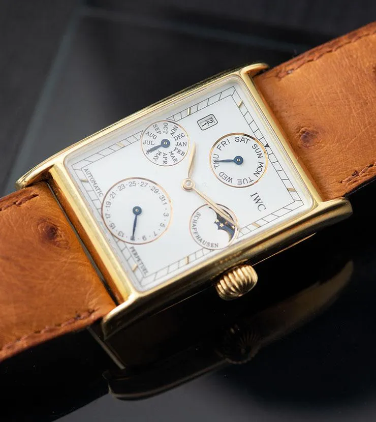 IWC Novecento Perpetual Calendar Yellow Gold Reference 3545