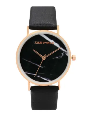 Joker & Witch Hannah Marble Black Dial Watch for Women