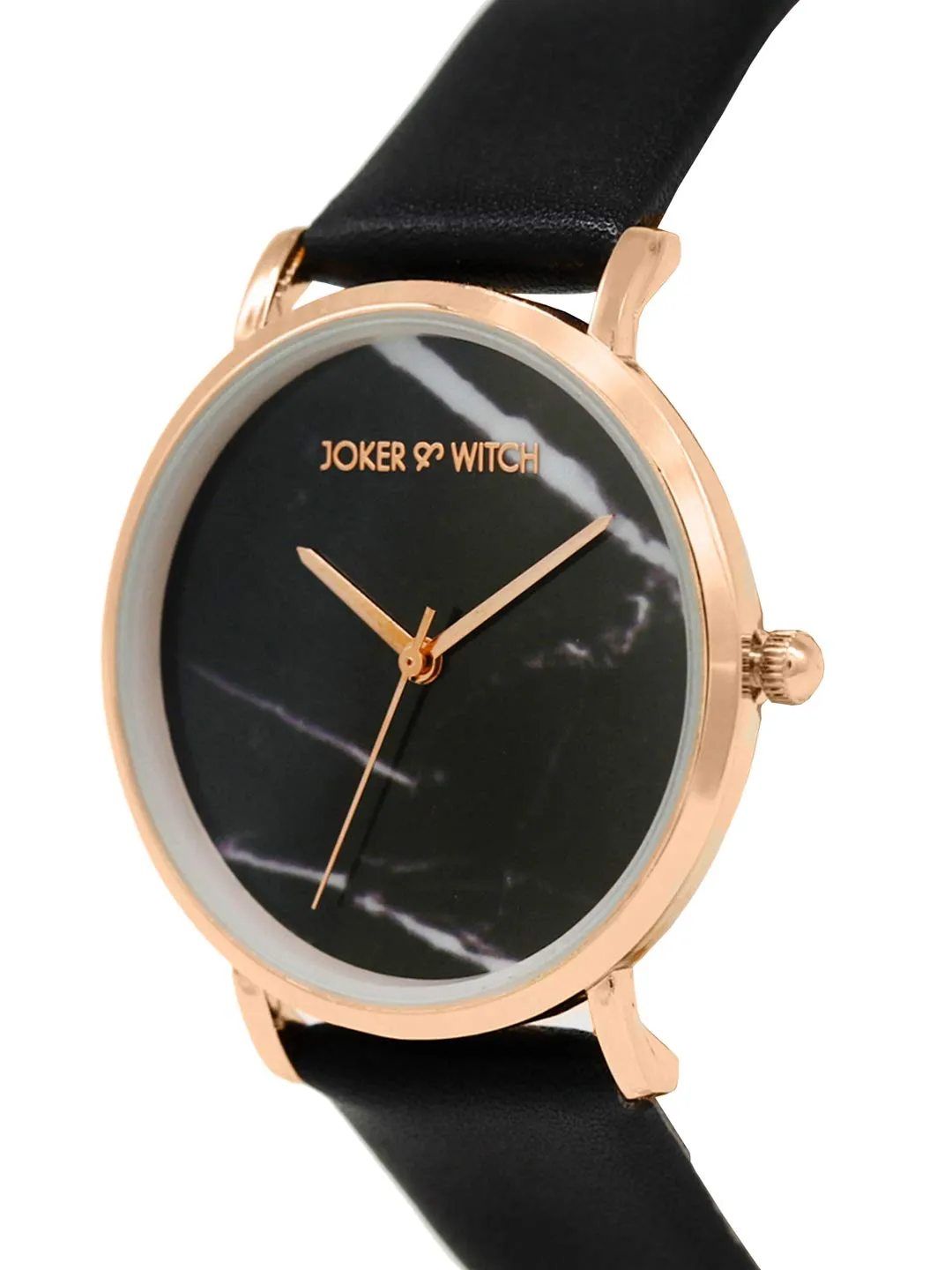 Joker & Witch Hannah Marble Black Dial Watch for Women