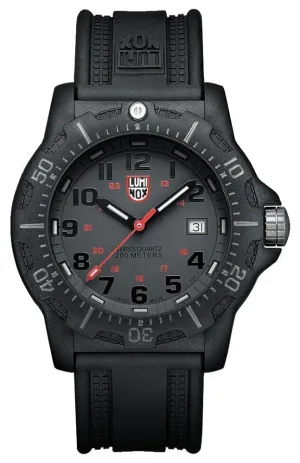 Luminox Black Ops PC Carbon Gray Dial Black Rubber Strap Date Divers Quartz Mens Watch XL.8802.F