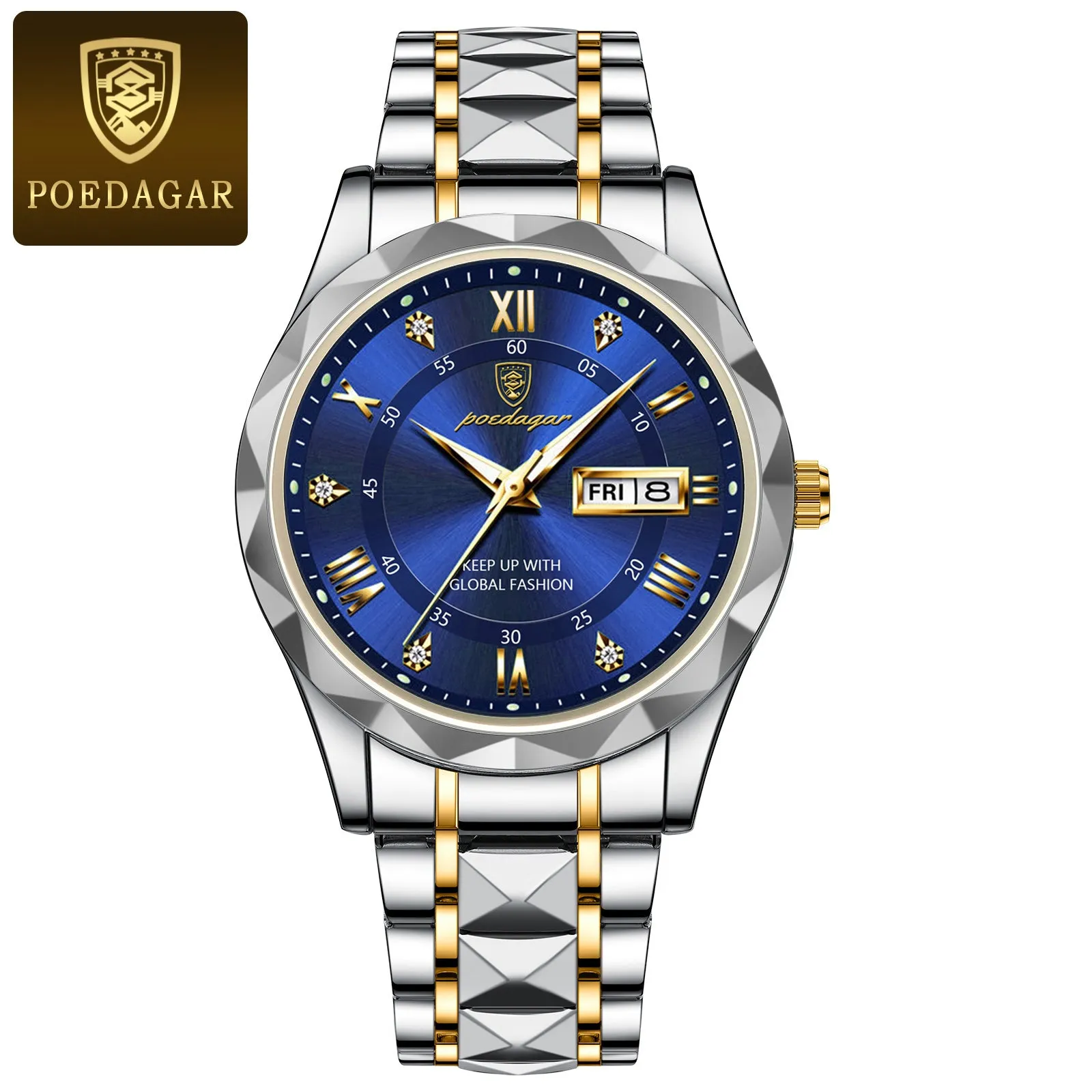 Luxury Stainless Steel Quartz Mens Watch Perfect Gift Choice