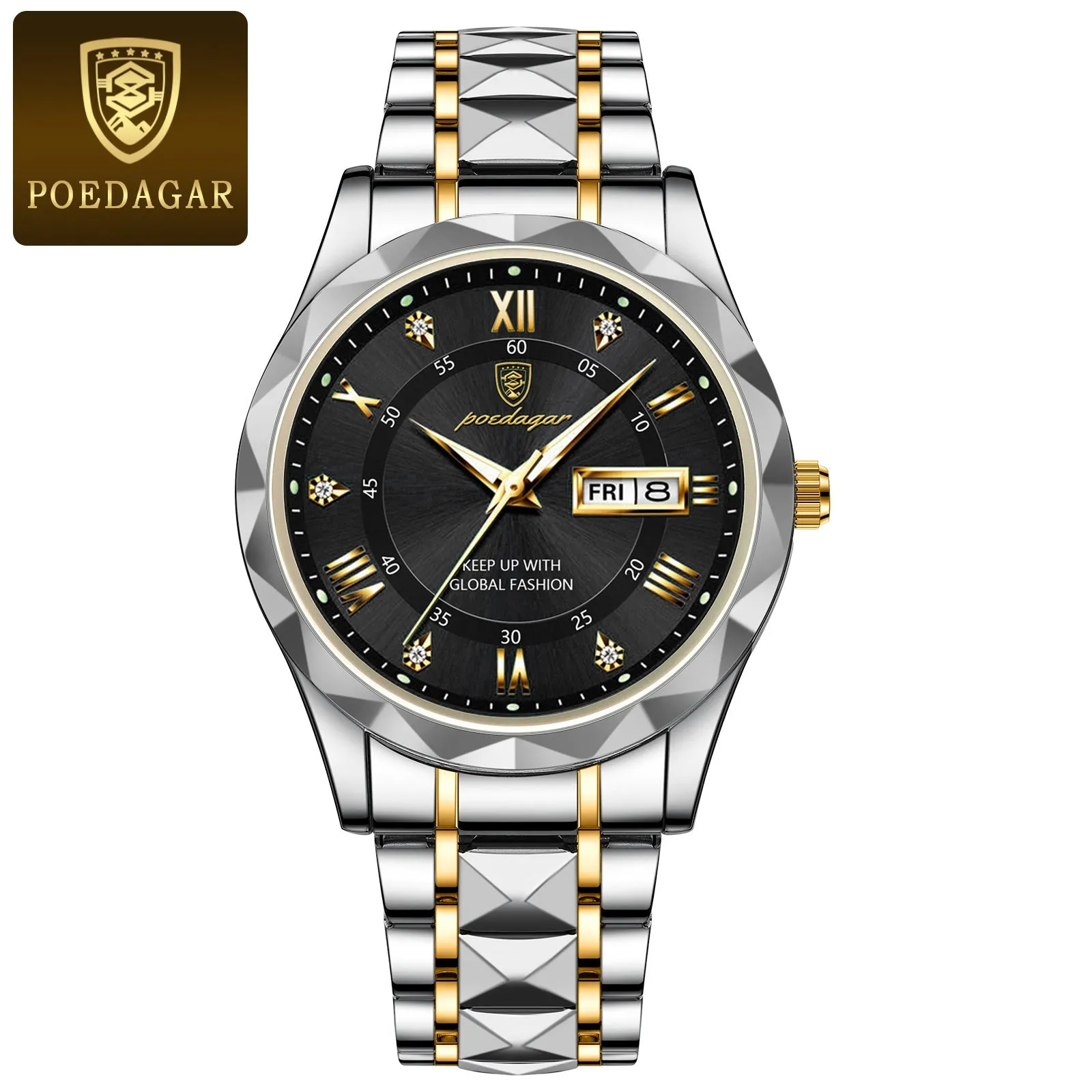 Luxury Stainless Steel Quartz Mens Watch Perfect Gift Choice