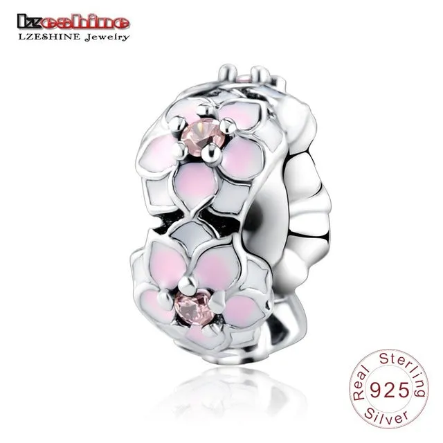 LZESHINE Charm Bead 100% Authentic 925 Sterling Silver Bead Fit Pandora Original Bracelet Women Jewelry PSMB0014