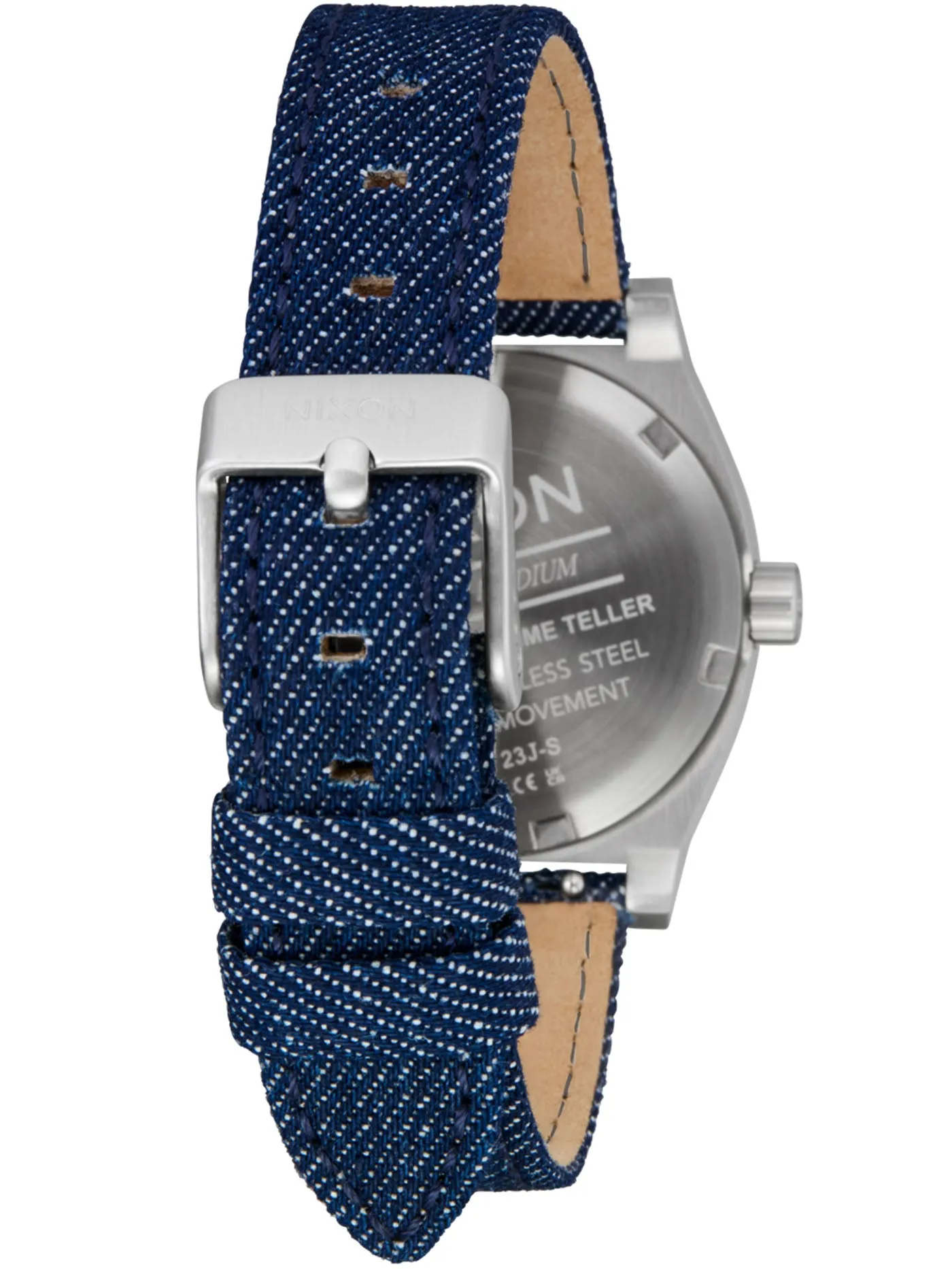 Medium Time Teller Silver/Indigo/Denim Watch