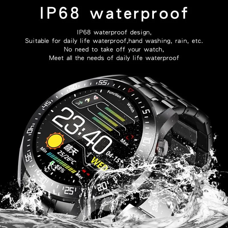 Men Multifunction HD Resolution Full Touch Screen  Fitness Waterproof Sports Watch