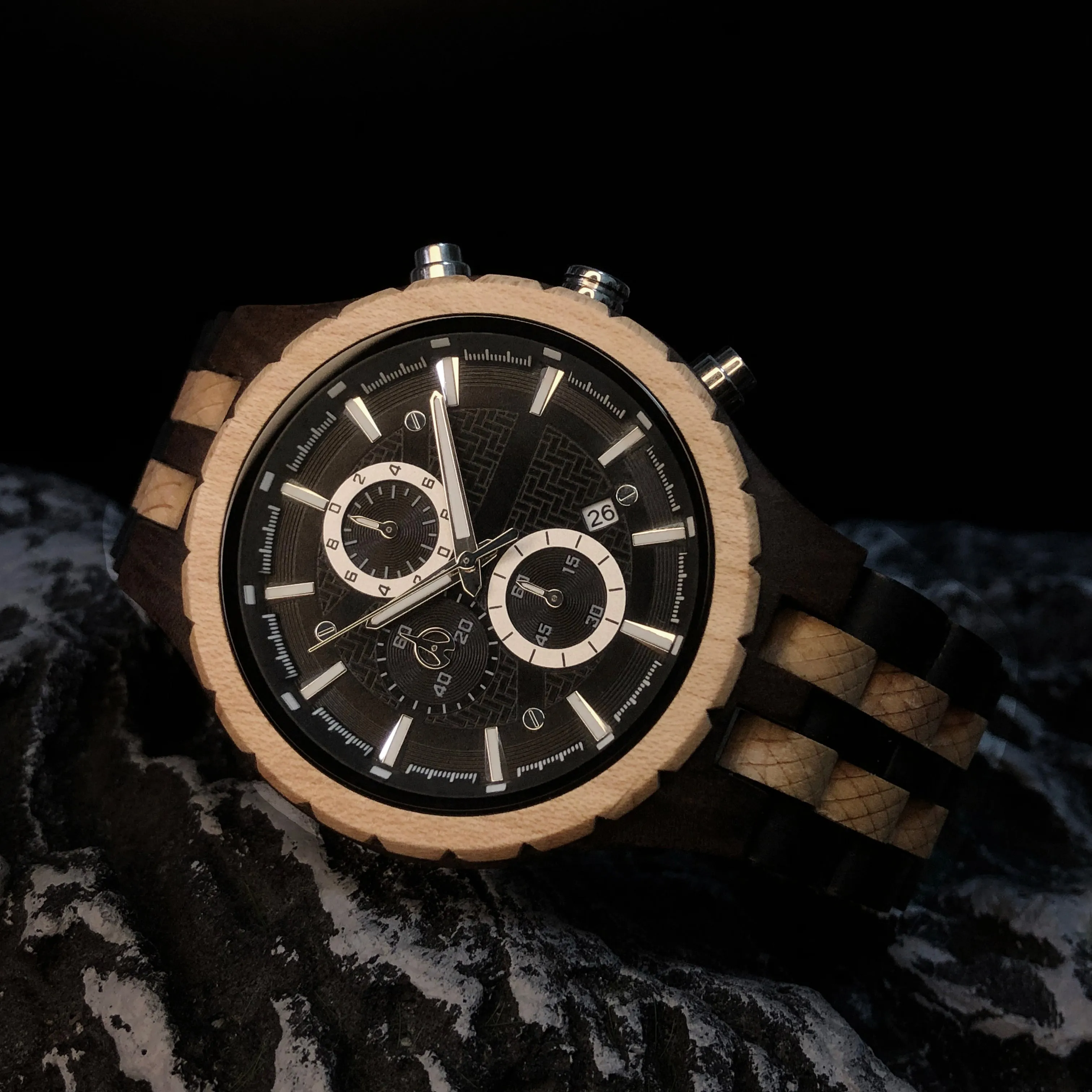 Moscow - Ebony & Maple Chronograph