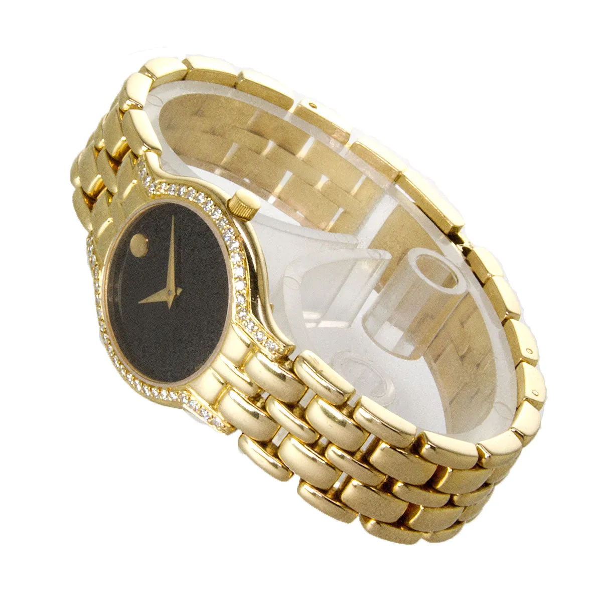 Movado 14kt Gold Diamond Museum Watch