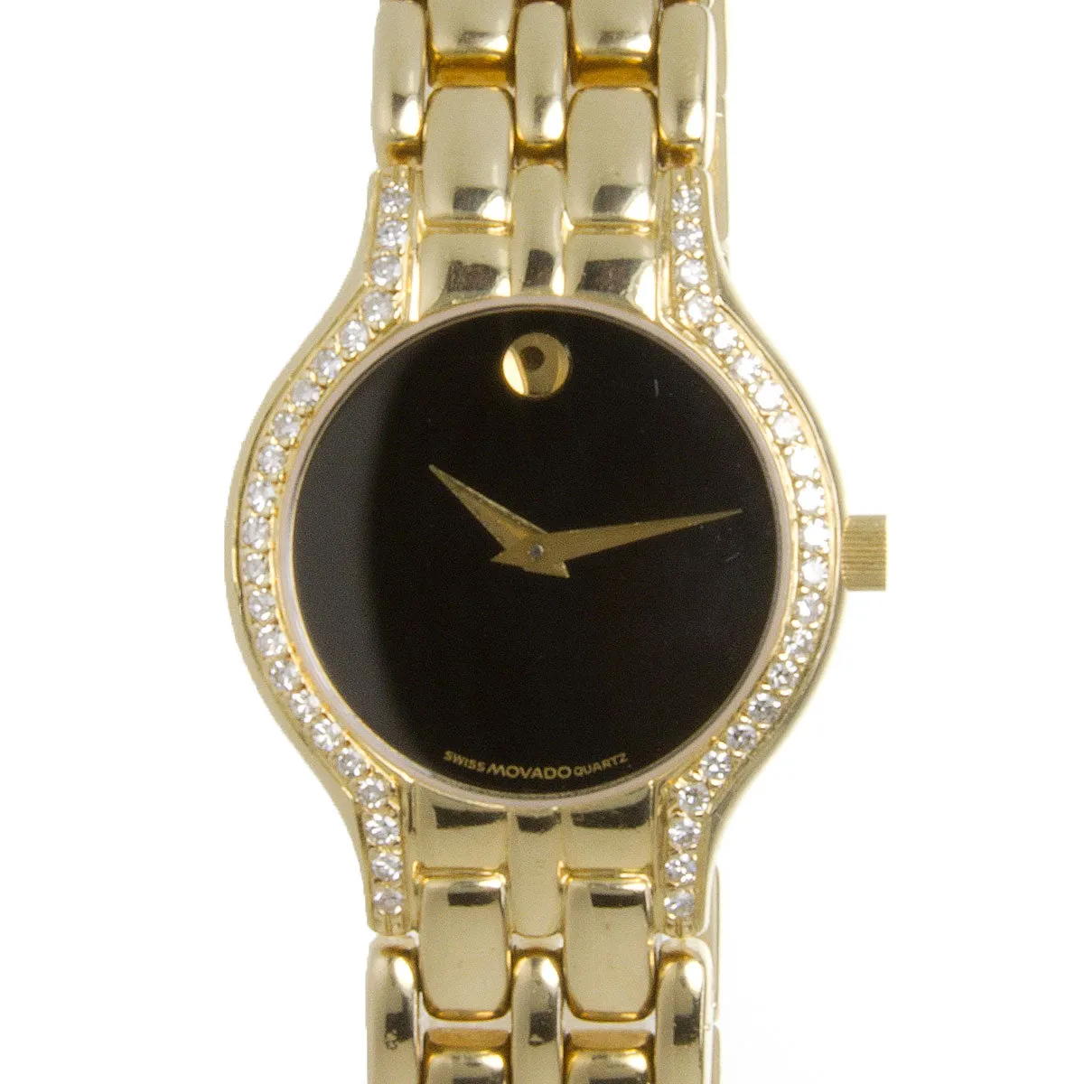 Movado 14kt Gold Diamond Museum Watch