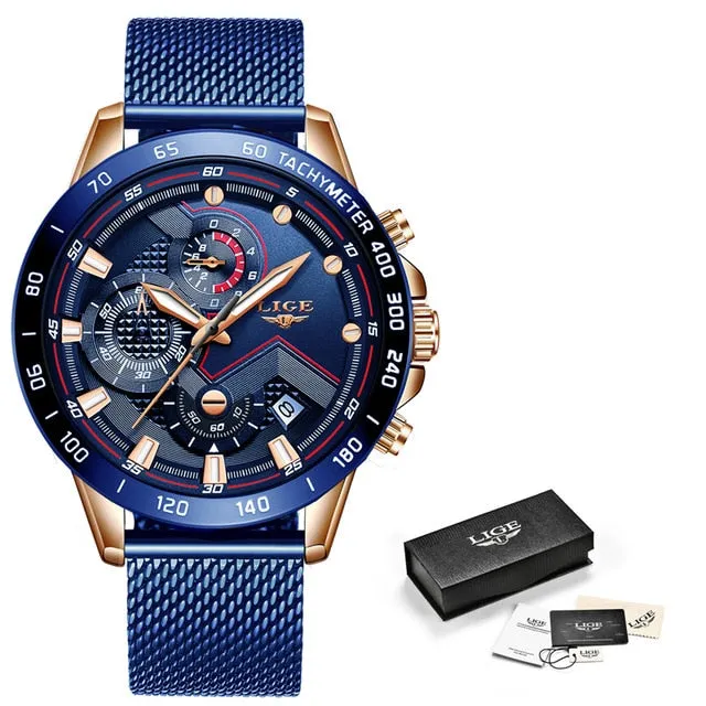 Multifunction Quartz Luminous Chronograph Watch