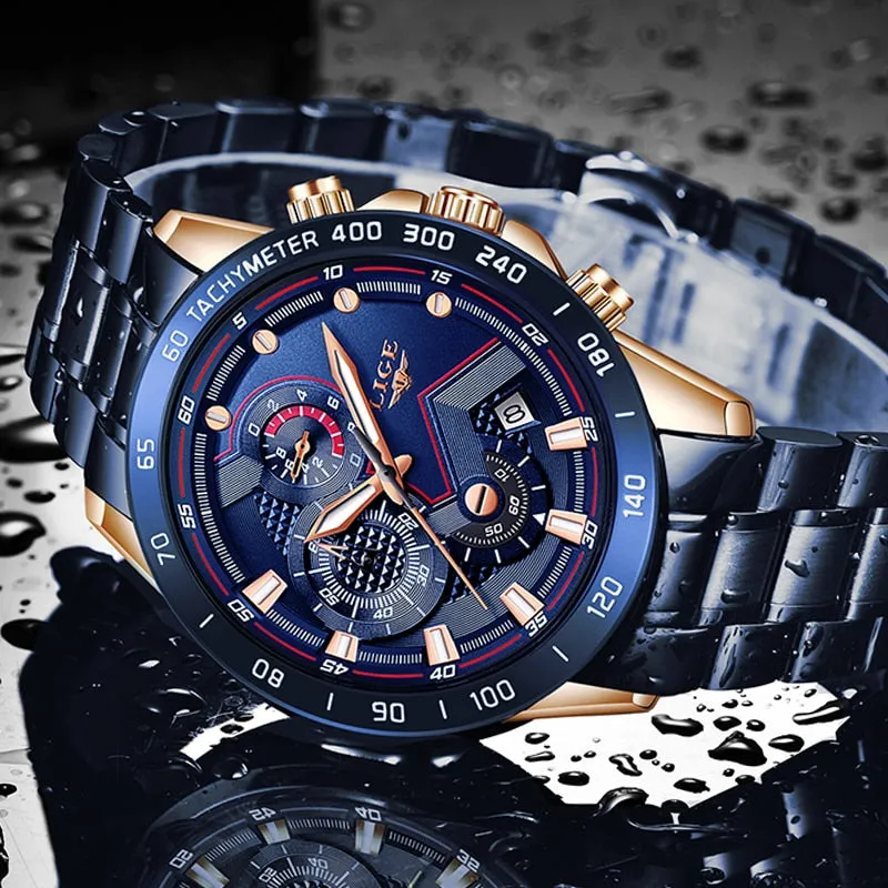 Multifunction Quartz Luminous Chronograph Watch