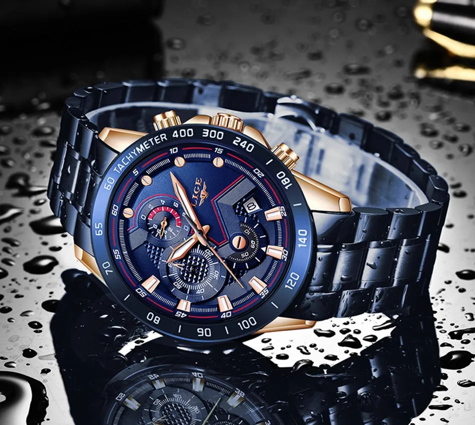 Multifunction Quartz Luminous Chronograph Watch