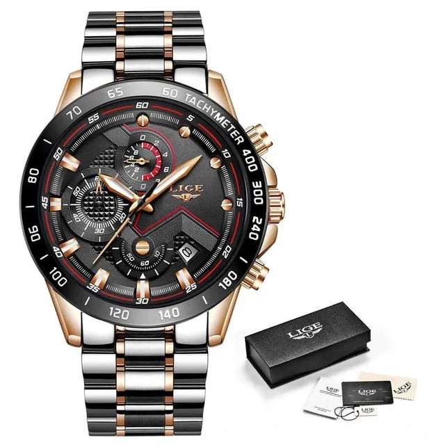 Multifunction Quartz Luminous Chronograph Watch