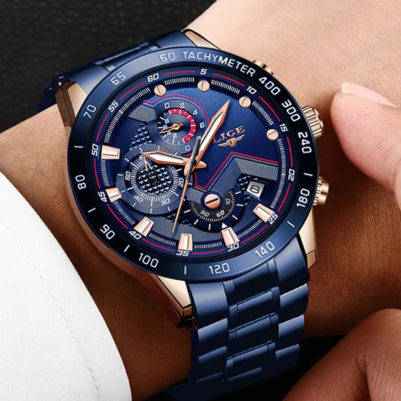 Multifunction Quartz Luminous Chronograph Watch