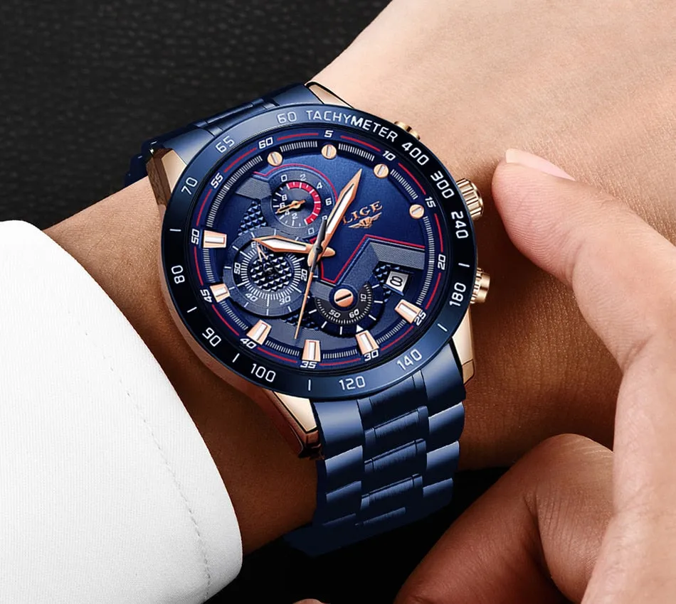 Multifunction Quartz Luminous Chronograph Watch