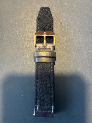 Navy Harris Tweed Watch Strap - 20mm Width