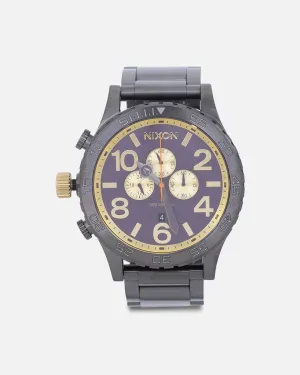 Nixon 51-30 Chrono Gunmetal/Blackberry