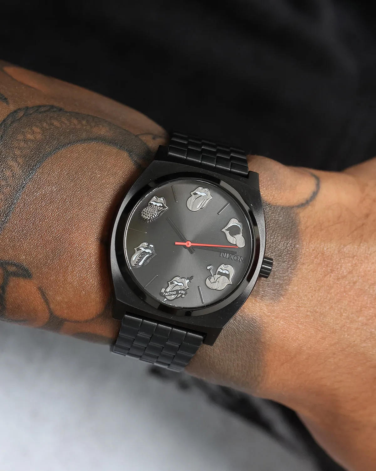 Nixon Rolling Stones Time Teller All Black