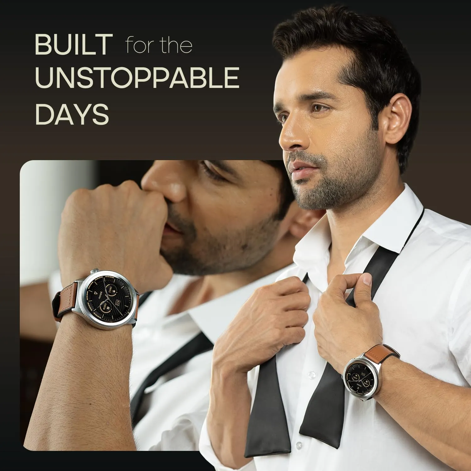 Noise Newly Launched Halo 2 Smart Watch 1st Ever Functional Rotating Dial (Axe-Cut Bezel), 1.43" AMOLED, Stainless Steel Build, Custom Transition Effects, BT Calling, Health Suite (Elite Silver)