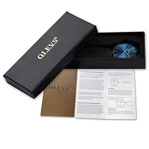 OLEVS Wrist Watches for Women Fashion Rose Gold Steel Strip Quartz Wristwatch Gifts for Ladies