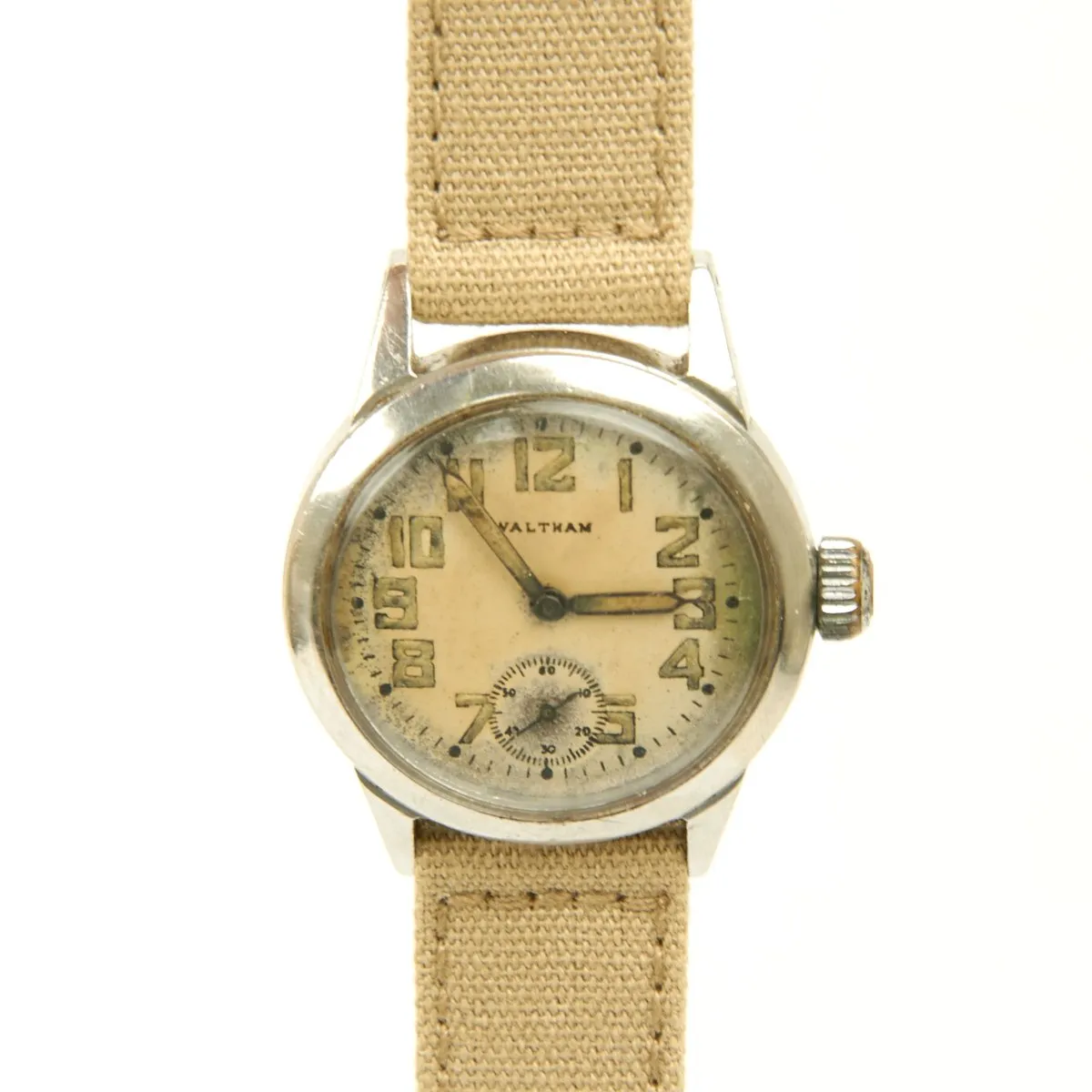 Original U.S. WWII Navy FSSC-88-W-800 Wrist Watch by Waltham dated 1942 - Fully Functional