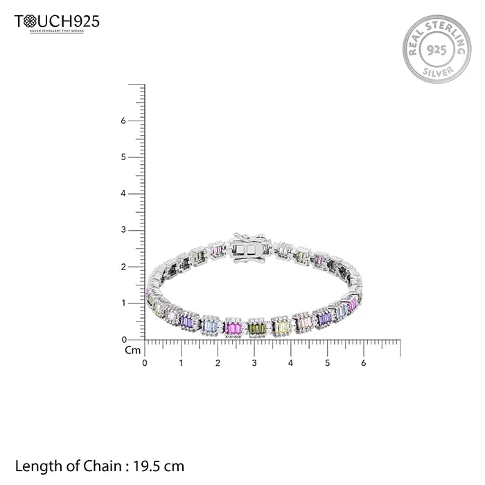 Pastel Zircon Tennis Bracelet