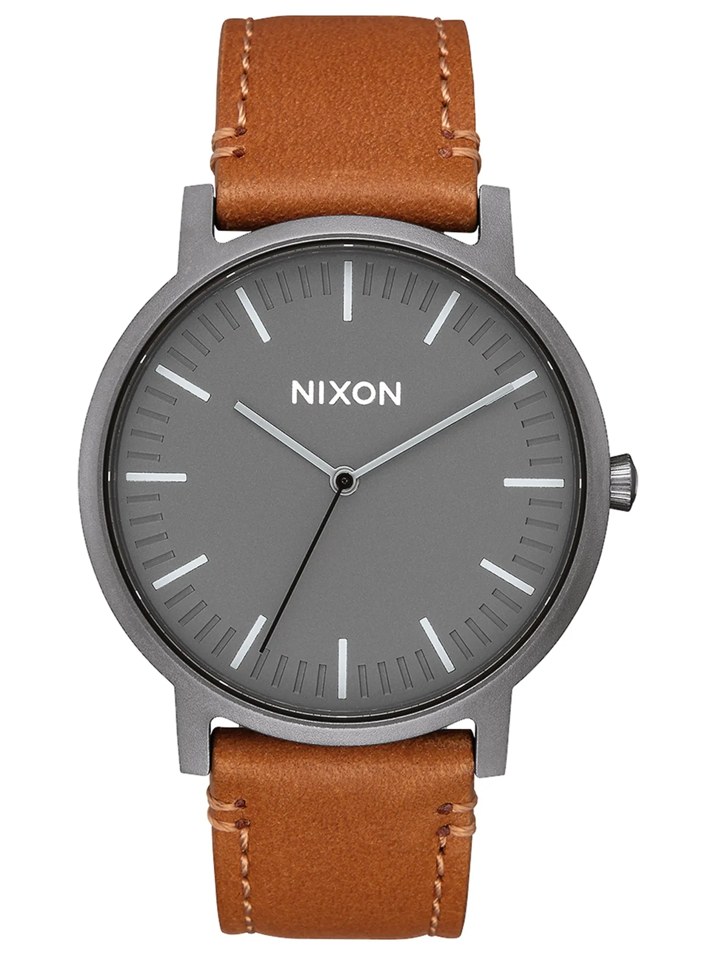 Porter Leather Gunmetal/Charcoal/Taupe Watch