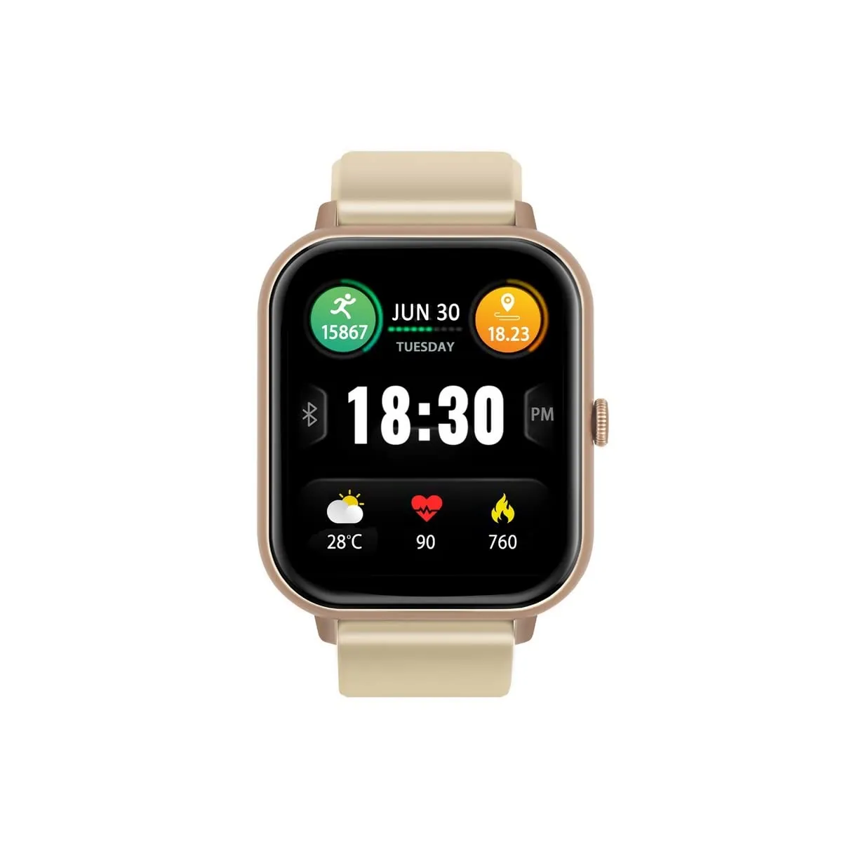 Promate Xwatch-C18 Superfit Smart Watch(Gold)