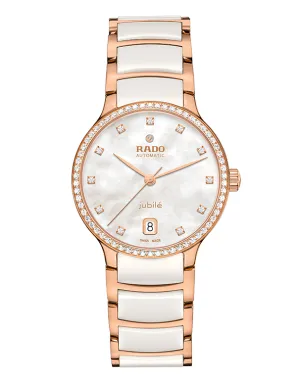 RADO CENTRIX AUTO MOP DIA 2TONE WHITE CERAMIC 35MM -R30230902 - 789046