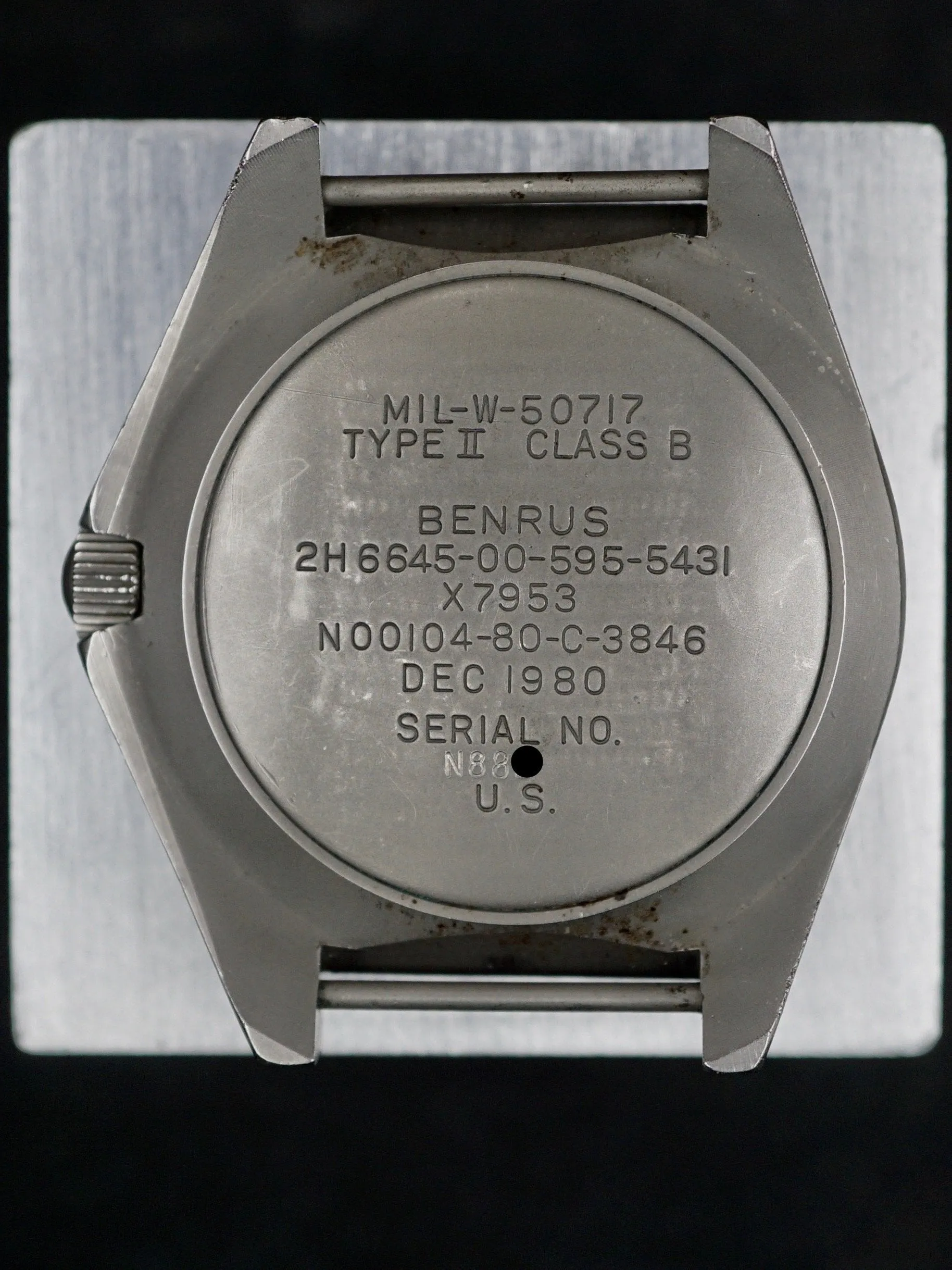 **Rare** 1980 Benrus Type-2 "Milsub" No Lume Dial