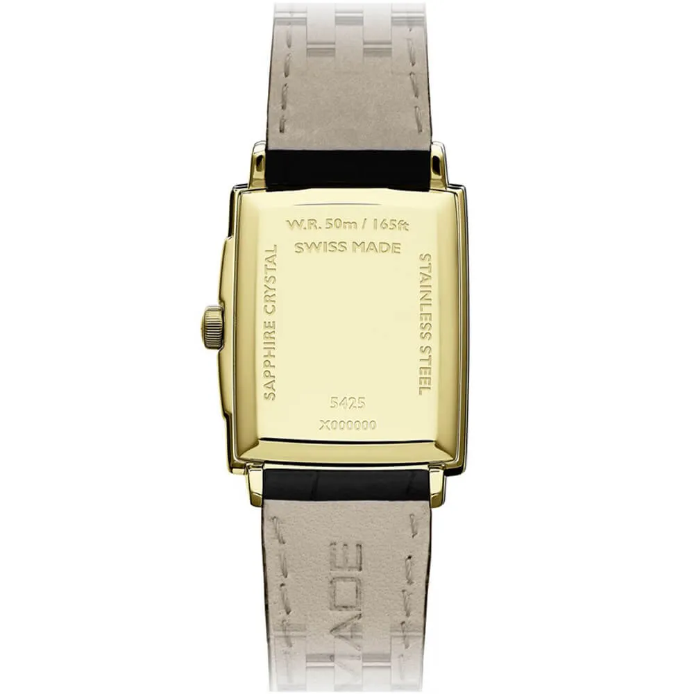 Raymond Weil Toccata Classic Rectangular Gold PVD Men's Watch 5425-PC-00300