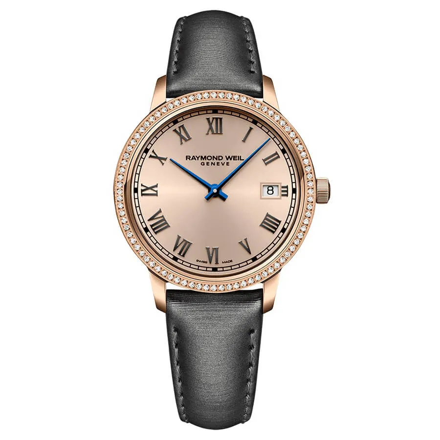 Raymond Weil Toccata Rose Gold Diamond Ladies Watch 5385-C5S-00859