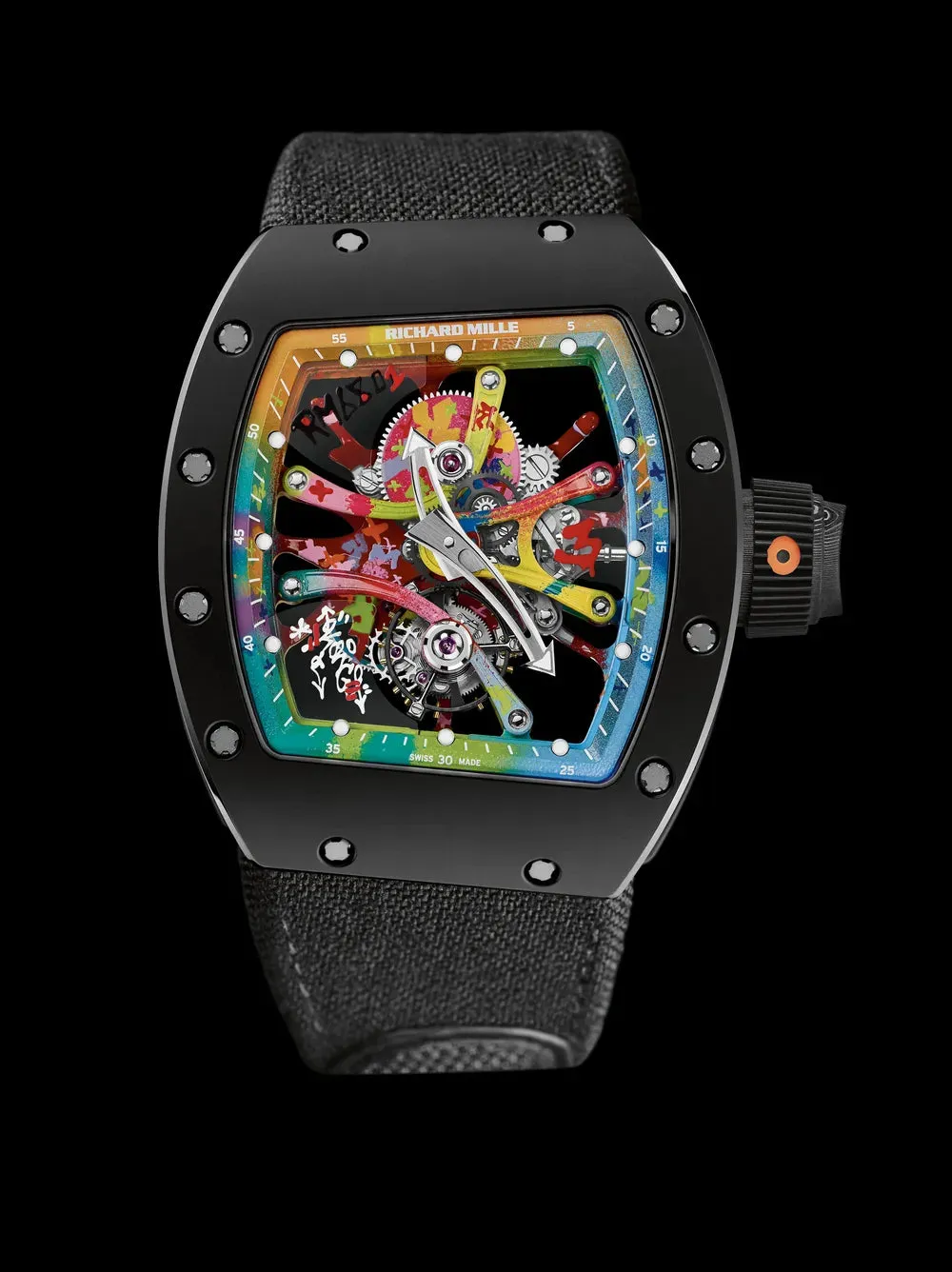 Richard Mille Rm 68-01 Tourbillon Cyril Kongo Luxury Graffiti Watch