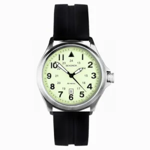 Sekonda Illuminated Glow in the Dark Men's Silicone Strap Watch