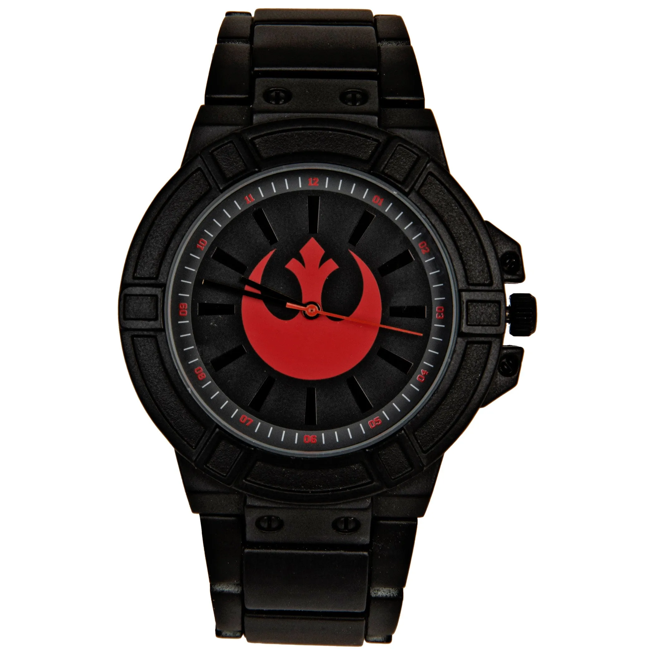 Star Wars Rebel Hope Symbol Watch Face with Black Metal Band