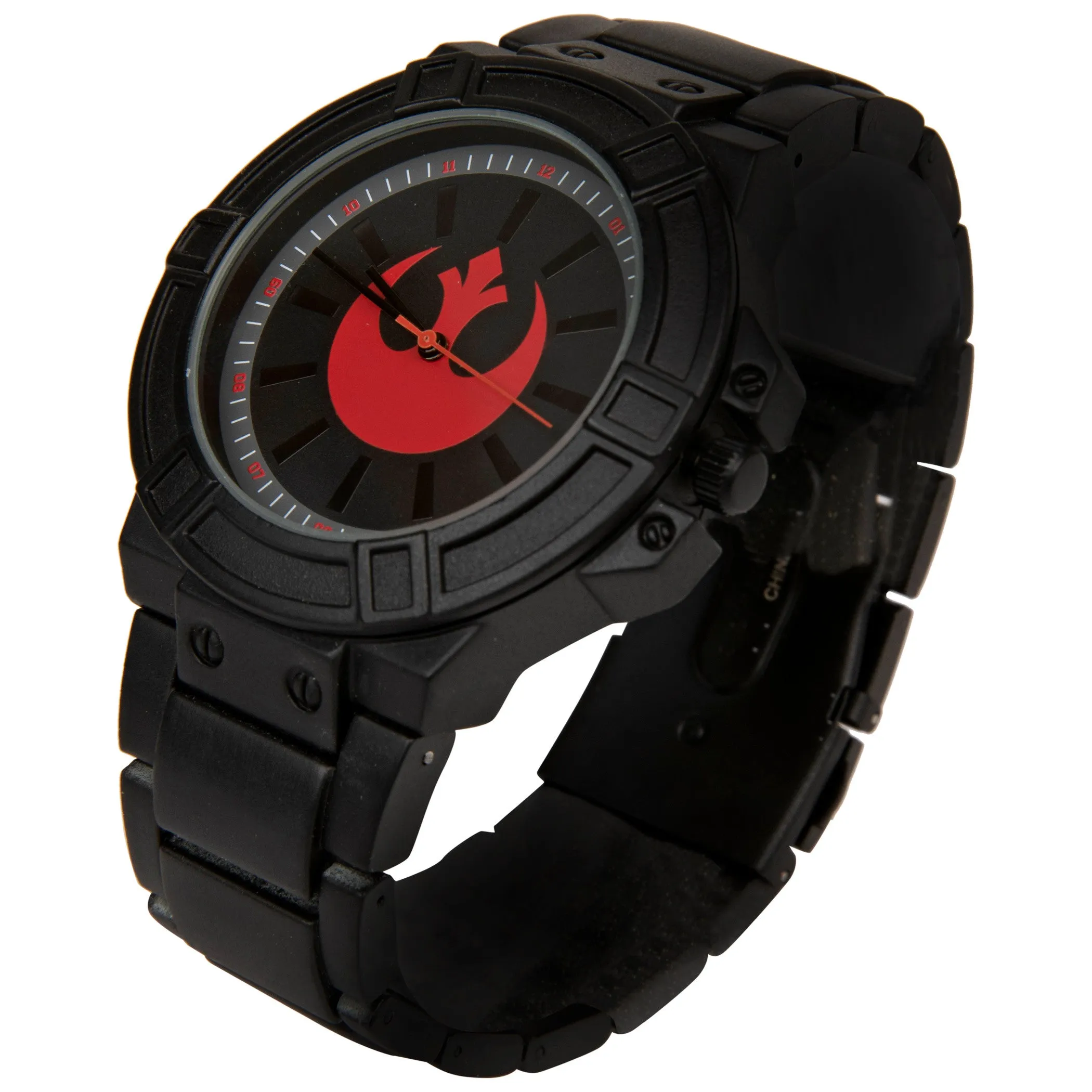 Star Wars Rebel Hope Symbol Watch Face with Black Metal Band