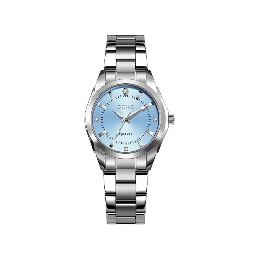 SteelGrace 30MM Dial Diamond Watch with Stainless Steel Band