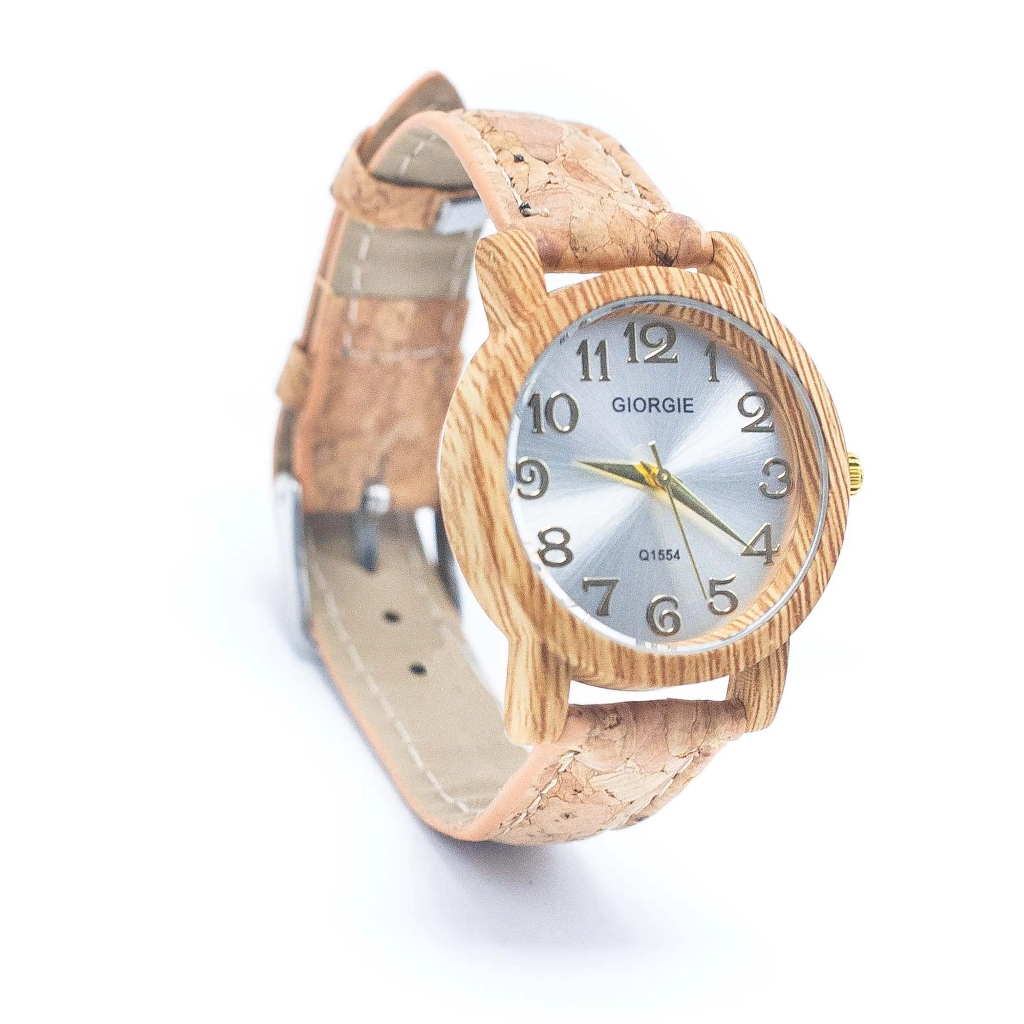 Stylish Casual Watch with Natural Cork Watch Strap WA-393（without box）